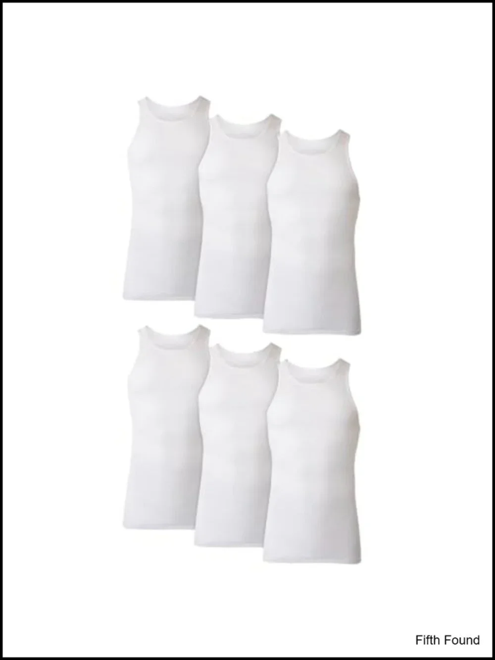 Men's Cotton Tank Undershirt 6-Pack Moisture-Wicking Breathable Sleeveless